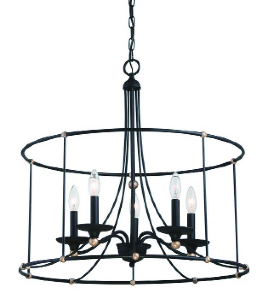 WESTCHESTER COUNTY - 5 LIGHT CHANDELIER