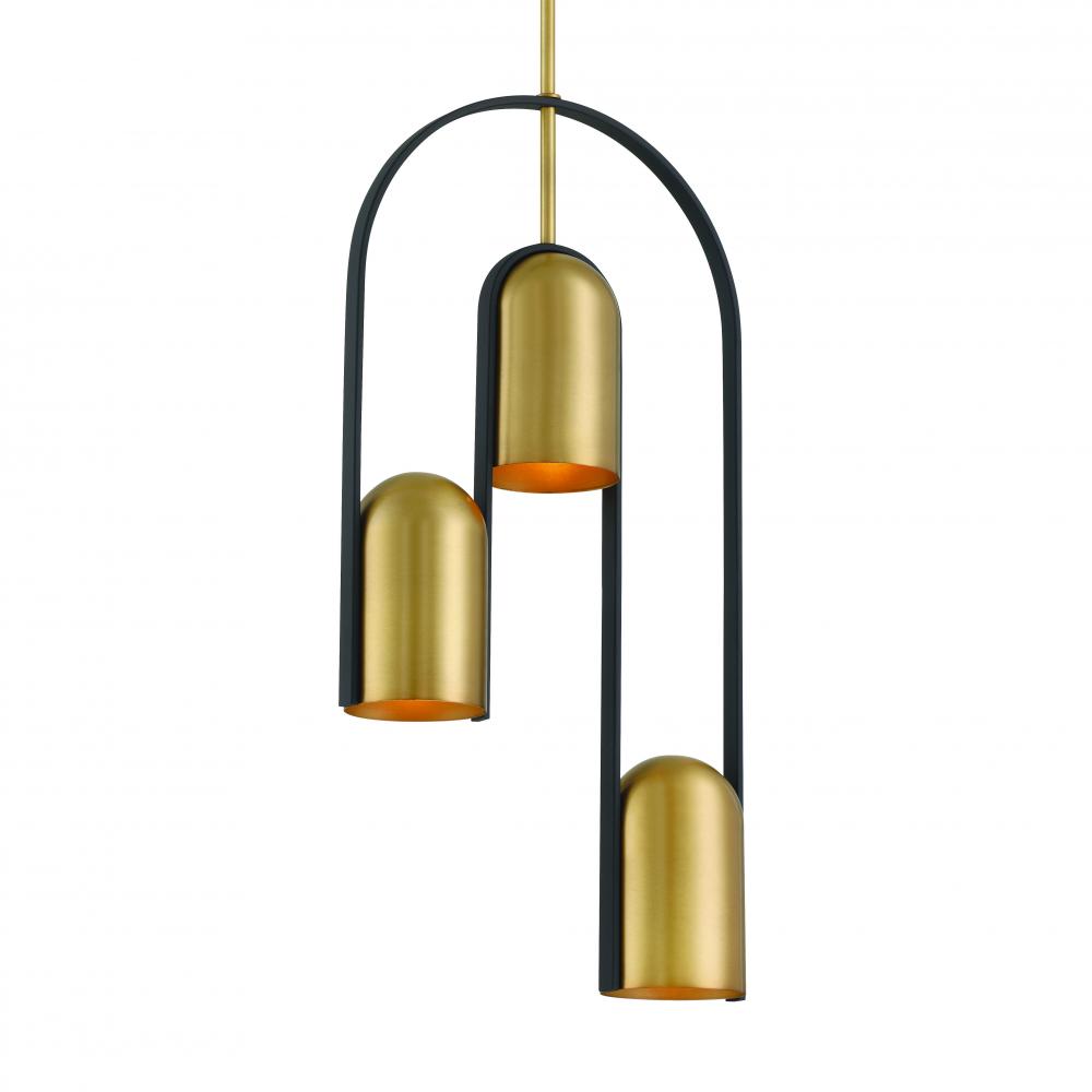 CANE - 3 LIGHT PENDANT