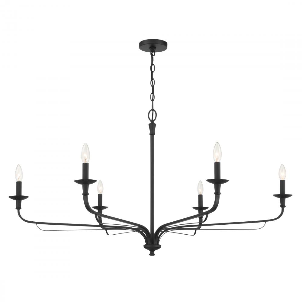 VELENA - 6 LIGHT CHANDELIER