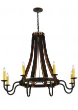 2nd Avenue Designs  135754 - 50"W Barrel Stave Madera 8 LT Chandelier