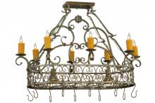 2nd Avenue Designs  137411 - 40" Long Cira Oblong Lighted Pot Rack