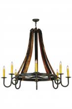 2nd Avenue Designs  140876 - 48"W Barrel Stave Madera 8 LT Chandelier