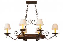 2nd Avenue Designs  141763 - 40"L Handforged Oval 6 LT Chandelier