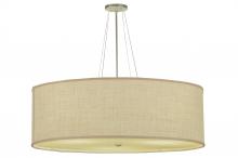2nd Avenue Designs  144952 - 36"W Cilindro White Burlap Textrene Semi-Flushmount