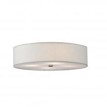2nd Avenue Designs  145895 - 24"W Cilindro Off White Textrene Flushmount