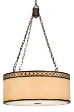 2nd Avenue Designs  146714 - 30"W Cilindro Quatrefoil Textrene Pendant