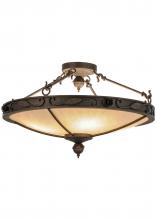 2nd Avenue Designs  149758 - 28"W Arabesque Semi-Flushmount