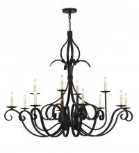 2nd Avenue Designs  150271 - 54"W Cypress 12 LT Chandelier