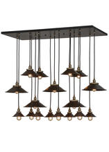 2nd Avenue Designs  151910 - 54"L Revival Chic 17 LT Cascading Pendant