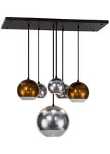 2nd Avenue Designs  151942 - 36"L Bola Metalica 6 LT Pendant