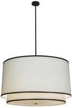 2nd Avenue Designs  153491 - 48"W Cilindro White 2 Tier Textrene Pendant