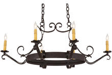 2nd Avenue Designs  157894 - 38"L Handforged 6 LT Oval Chandelier