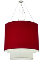 2nd Avenue Designs  170480 - 34"W Cilindro Two Tier Textrene Pendant