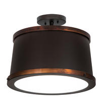 2nd Avenue Designs  190873 - 18" Wide Cilindro Reel Semi-Flushmount