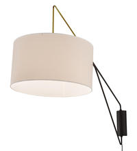 2nd Avenue Designs  192142 - 22" Wide Cilindro Textrene Swing Arm Wall Sconce