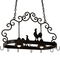 2nd Avenue Designs  199553 - 32" Long Poulet 2 Light Pot Rack