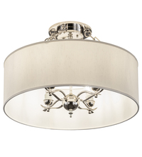 2nd Avenue Designs  200594 - 24" Wide Cilindro Eggshell Semi-Flushmount