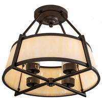 2nd Avenue Designs  214548 - 24" Wide Cilindro Lucy Semi-Flushmount