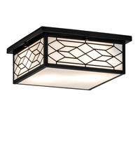 2nd Avenue Designs  224238 - 14" Square Seneca Ponte Flushmount