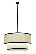 2nd Avenue Designs  243366 - 36" Wide Cilindro 2 Tier Textrene Pendant