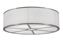 2nd Avenue Designs  247634 - 36" Wide Cilindro White Textrene Flushmount