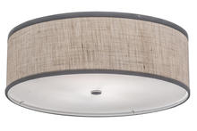 2nd Avenue Designs  247688 - 24" Wide Cilindro Textrene Flushmount
