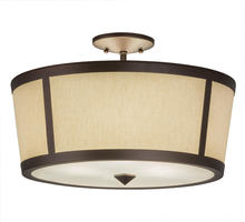 2nd Avenue Designs  248167 - 18" Wide Cilindro Tapered Semi-Flushmount