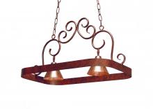 2nd Avenue Designs  117636 - 32" Wide Elana 2 Light Pot Rack