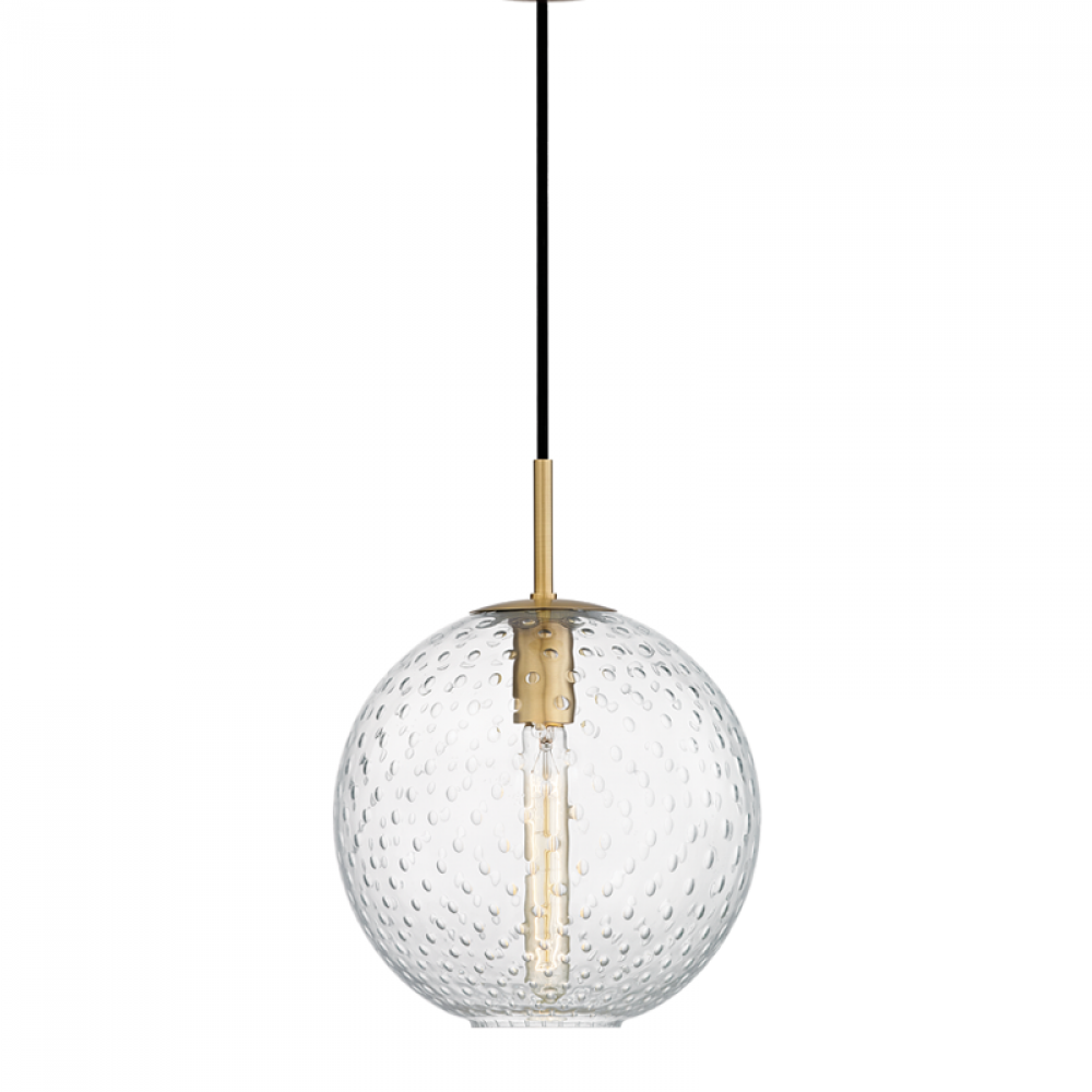 1 LIGHT PENDANT-CLEAR GLASS