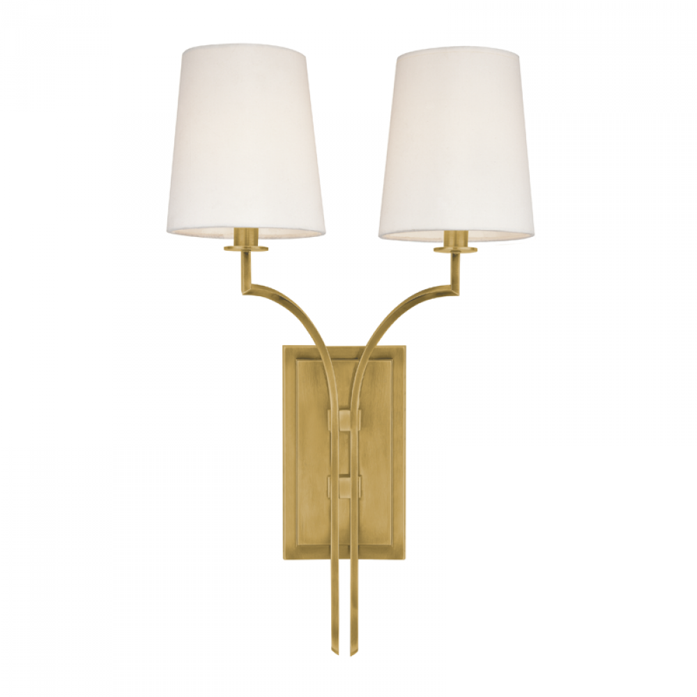 2 LIGHT WALL SCONCE