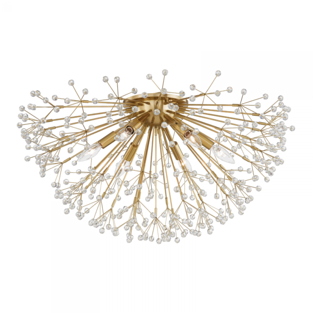 6 LIGHT SEMI FLUSH