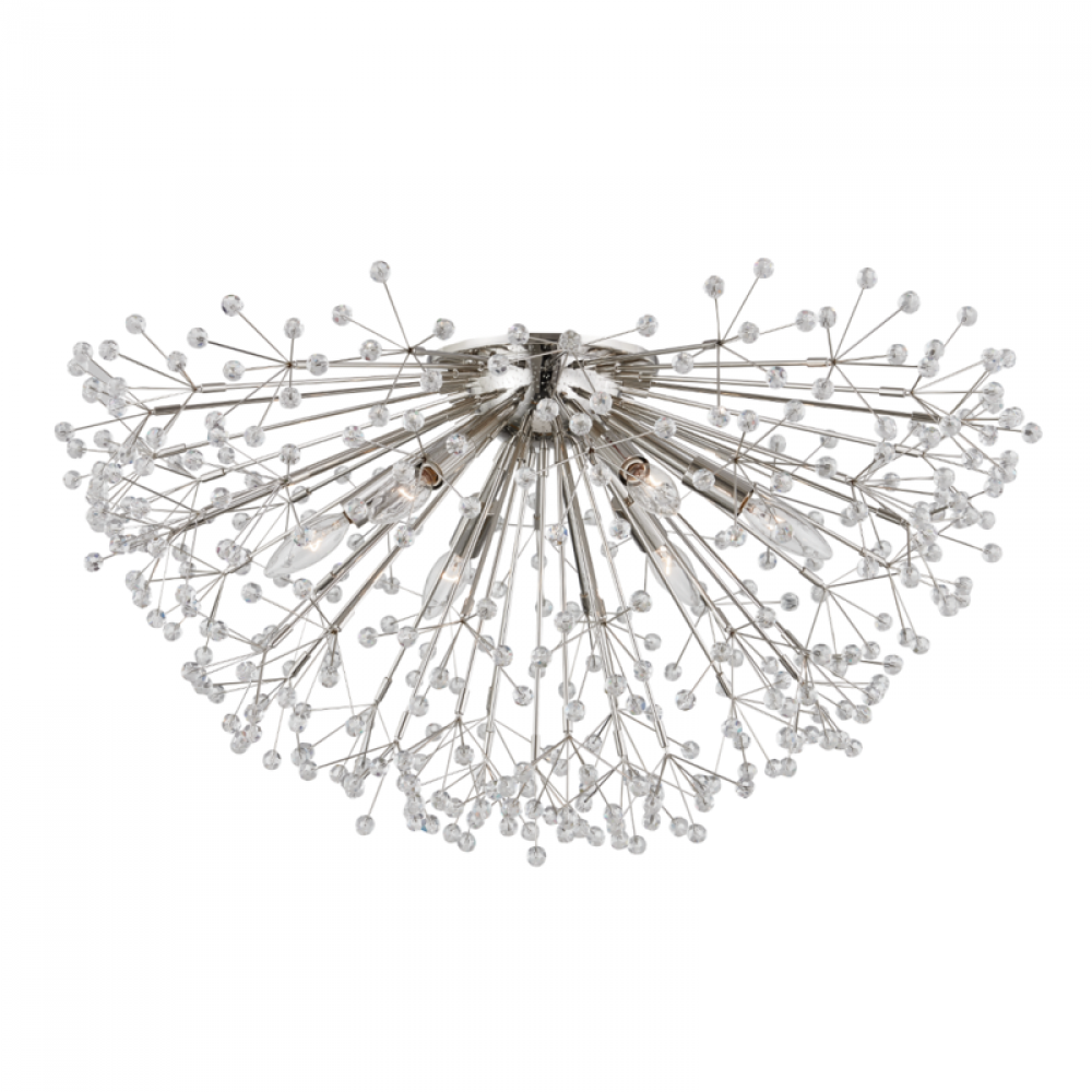 6 LIGHT SEMI FLUSH