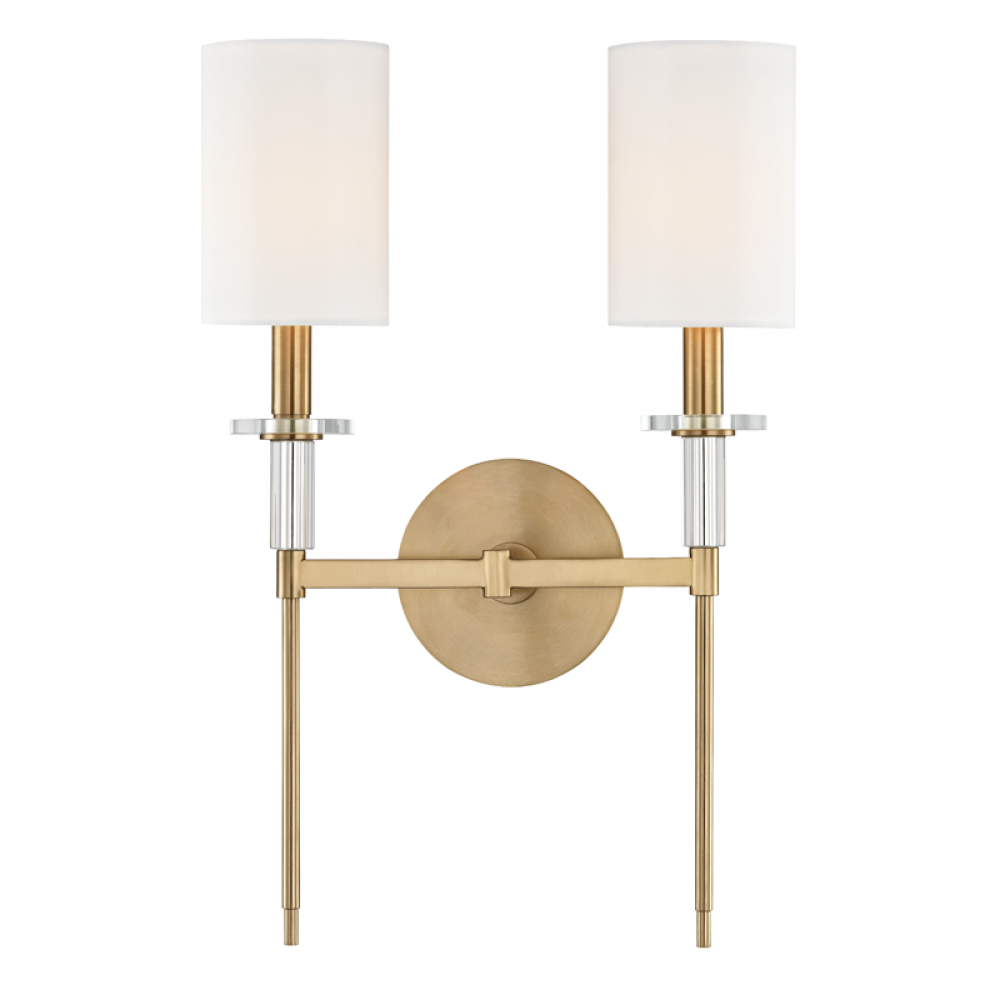 2 LIGHT WALL SCONCE