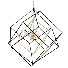 Hudson Valley Orange 1255-AGB/BK - 15 LIGHT CHANDELIER