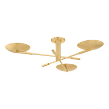 Hudson Valley Orange 1503-AGB - JOHNSON Semi Flush