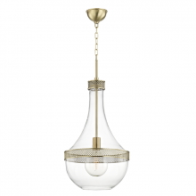 Hudson Valley Orange 1814-AGB - 1 LIGHT LARGE PENDANT