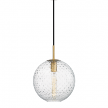Hudson Valley Orange 2010-AGB-CL - 1 LIGHT PENDANT-CLEAR GLASS