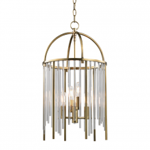 Hudson Valley Orange 2512-AGB - 4 LIGHT PENDANT