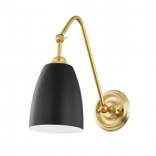 Hudson Valley Orange 3021-AGB/BK - 1 LIGHT WALL SCONCE