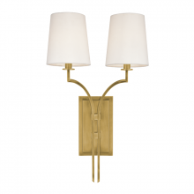 Hudson Valley Orange 3112-AGB - 2 LIGHT WALL SCONCE