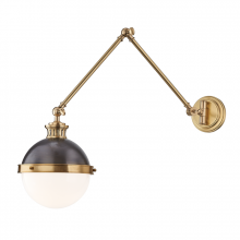 Hudson Valley Orange 4011-ADB - 1 LIGHT SWING ARM WALL SCONCE