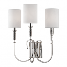 Hudson Valley Orange 4093-PN - 3 LIGHT WALL SCONCE
