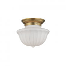 Hudson Valley Orange 5009F-AGB - 1 LIGHT SMALL FLUSH MOUNT
