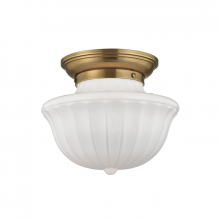 Hudson Valley Orange 5012F-AGB - 1 LIGHT MEDIUM FLUSH MOUNT