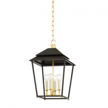Hudson Valley Orange 5119-AGB/SBK - 4 LIGHT LANTERN