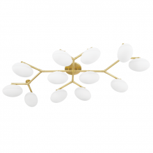 Hudson Valley Orange 5559-AGB - 12 LIGHT SEMI FLUSH