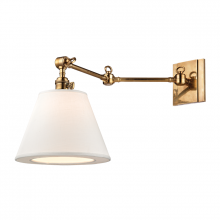 Hudson Valley Orange 6233-AGB - 1 LIGHT SWING ARM WALL SCONCE