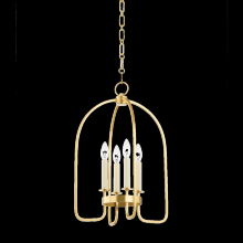 Hudson Valley Orange 6314-AGB - 4 LIGHT LANTERN