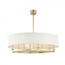 Hudson Valley Orange 6539-AGB - 8 LIGHT ISLAND LIGHT