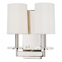 Hudson Valley Orange 8802-PN - 2 LIGHT WALL SCONCE